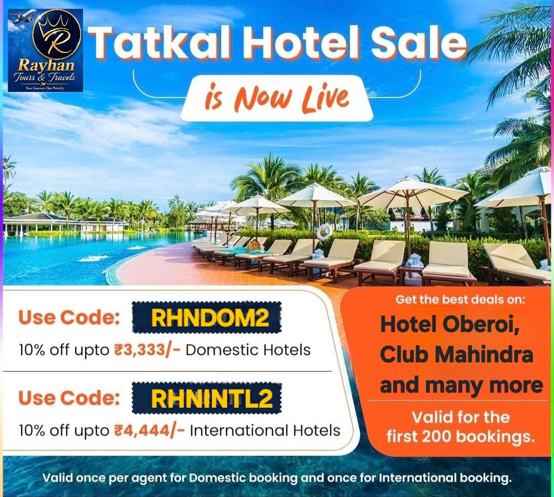Tatkal Hotel Sale